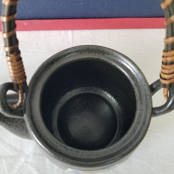 Chinese tea set with teapot and 4 cups owl and flower painting/pottery. - Picture 12 of 15